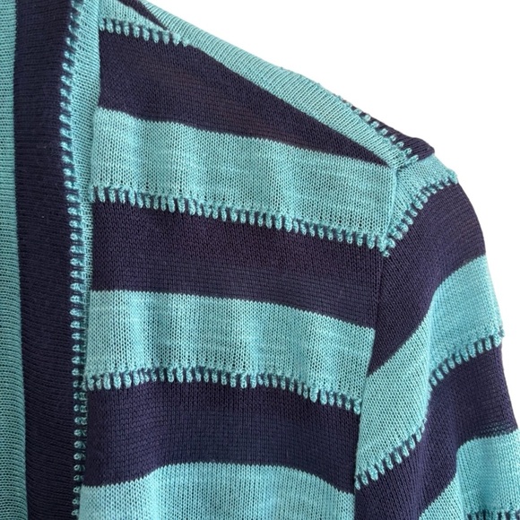 Coldwater Creek Open Front Cardigan Women’s Size XL Striped Casual - Picture 7 of 15